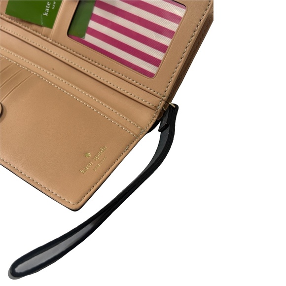 Kate Spade Wristlet Wallet Mandy Southport Pebble Leather Perri Lane Bubbles - Picture 8 of 11